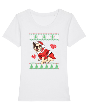 de Craciun cu caini - French bulldog White