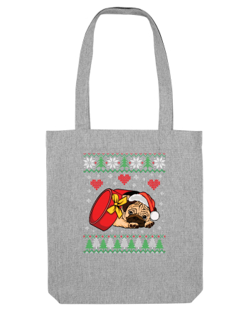 de Craciun cu caini - Pug Heather Grey