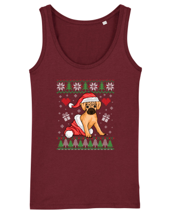 de Craciun cu caini - Puggle Burgundy