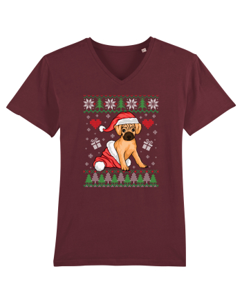 de Craciun cu caini - Puggle Burgundy