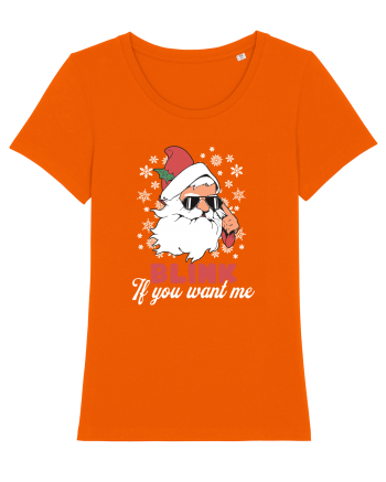 amuzant de Craciun - Blink if you want me  Bright Orange
