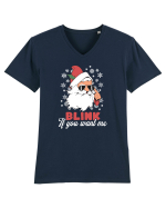 amuzant de Craciun - Blink if you want me  Tricou mânecă scurtă guler V Bărbat Presenter