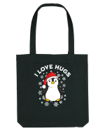 amuzant de Craciun - I love hugs  Sacoșă textilă