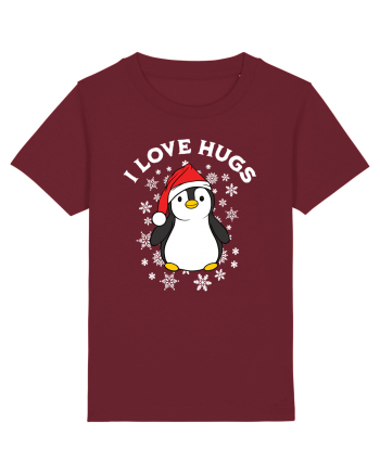 amuzant de Craciun - I love hugs  Burgundy