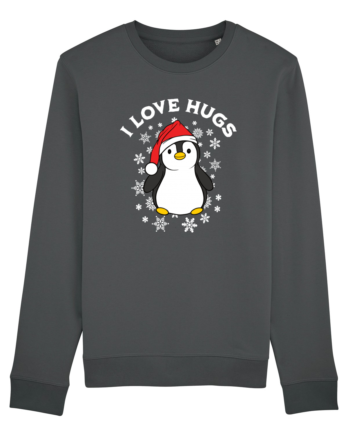 Bluză mânecă lungă Unisex Rise Anthracite