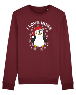 amuzant de Craciun - I love hugs  Bluză mânecă lungă Unisex Rise