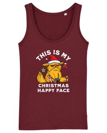 This is my Christmas happy face  Burgundy