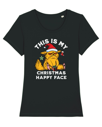 This is my Christmas happy face  Black