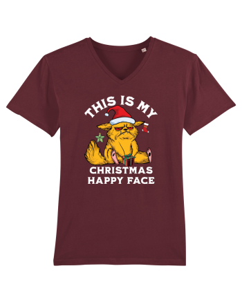 This is my Christmas happy face  Burgundy