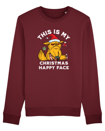 This is my Christmas happy face  Burgundy