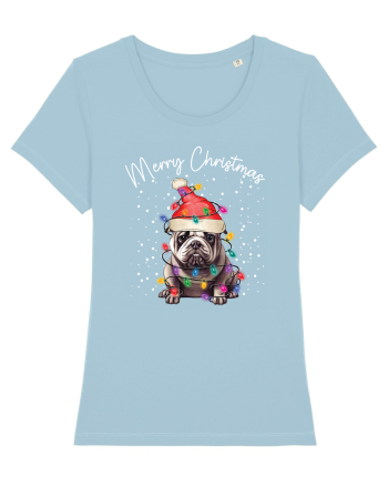 de Craciun cu luminite - Bulldog Sky Blue
