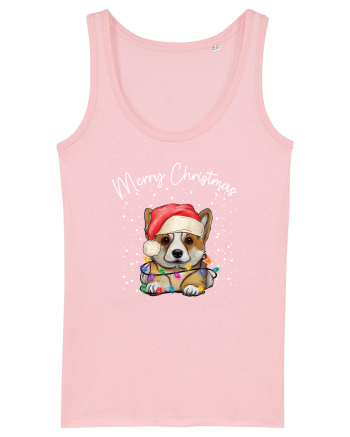 de Craciun cu luminite - Corgi Cotton Pink