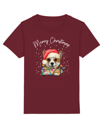de Craciun cu luminite - Corgi Burgundy