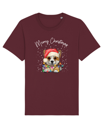 de Craciun cu luminite - Corgi Burgundy