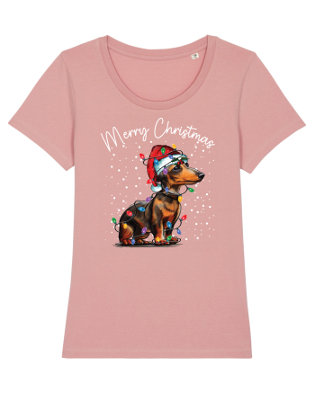 de Craciun cu luminite - Dachshund Canyon Pink