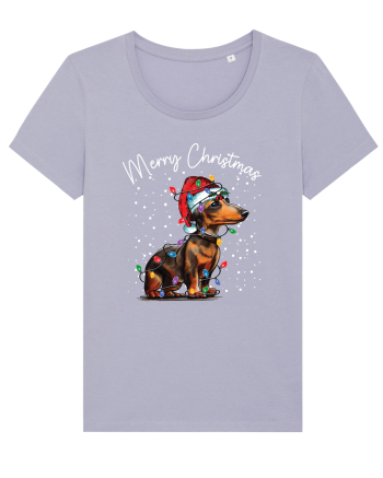 de Craciun cu luminite - Dachshund Lavender