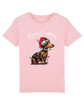 de Craciun cu luminite - Dachshund Cotton Pink