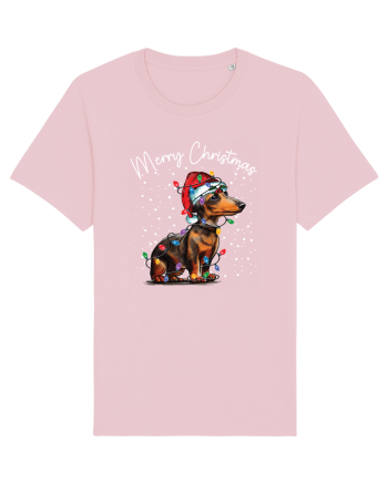 de Craciun cu luminite - Dachshund Cotton Pink