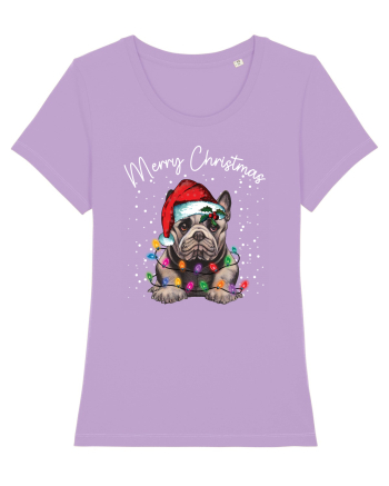 de Craciun cu luminite - English Bulldog Lavender Dawn