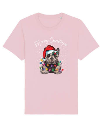 de Craciun cu luminite - English Bulldog Cotton Pink