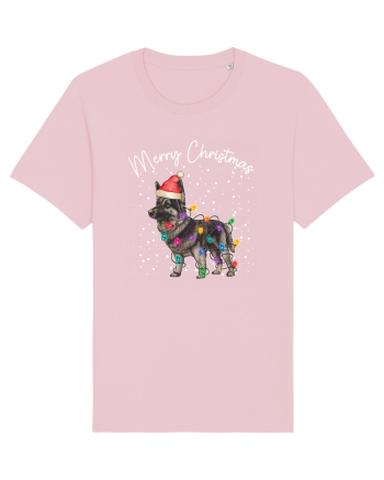 de Craciun cu luminite - German Shepherd Cotton Pink