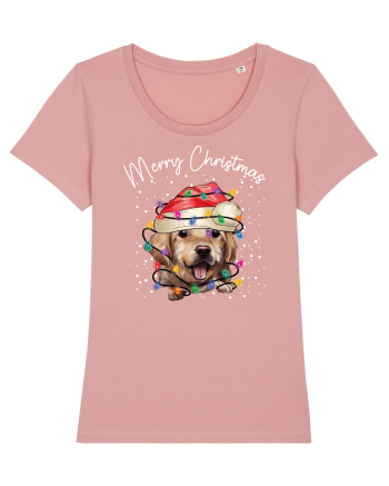 de Craciun cu luminite - Golden Retriever Canyon Pink