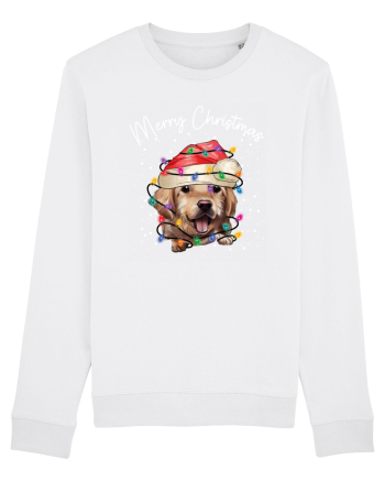de Craciun cu luminite - Golden Retriever White