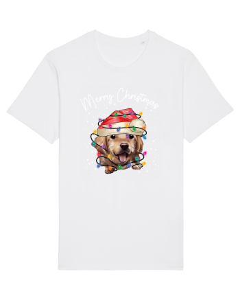 de Craciun cu luminite - Golden Retriever White
