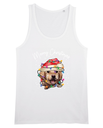 de Craciun cu luminite - Golden Retriever White