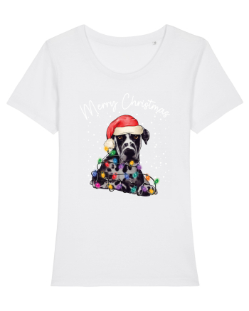 de Craciun cu luminite - Great Dane White