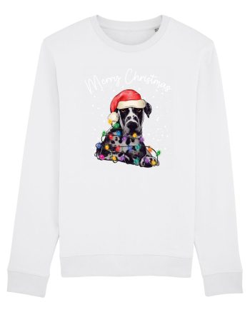 de Craciun cu luminite - Great Dane White