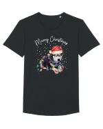 de Craciun cu luminite - Husky Tricou mânecă scurtă guler larg Bărbat Skater