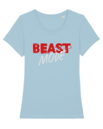 Beast mode Tricou mânecă scurtă guler larg fitted Damă Expresser