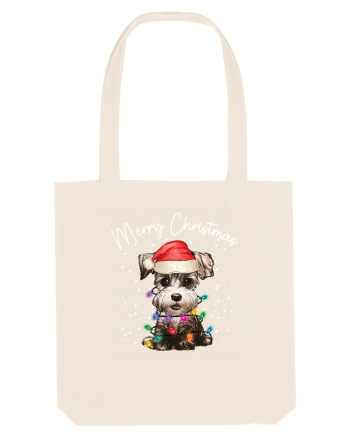 de Craciun cu luminite - Miniature Schnauzer Natural