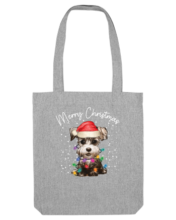 de Craciun cu luminite - Miniature Schnauzer Heather Grey