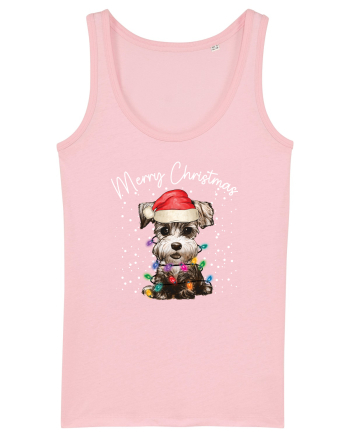 de Craciun cu luminite - Miniature Schnauzer Cotton Pink