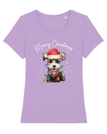 de Craciun cu luminite - Miniature Schnauzer Lavender Dawn