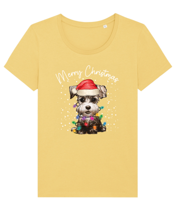 de Craciun cu luminite - Miniature Schnauzer Jojoba