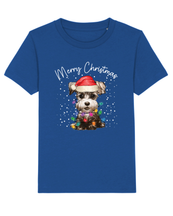 de Craciun cu luminite - Miniature Schnauzer Majorelle Blue