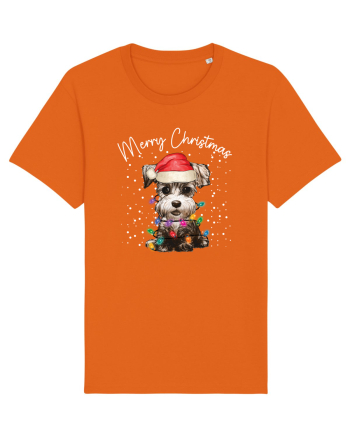 de Craciun cu luminite - Miniature Schnauzer Bright Orange