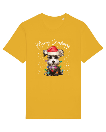 de Craciun cu luminite - Miniature Schnauzer Spectra Yellow