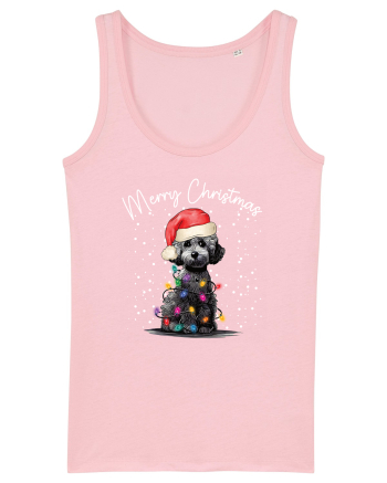de Craciun cu luminite - Poodle Cotton Pink