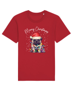 de Craciun cu luminite - Pug Tricou mânecă scurtă Unisex Rocker
