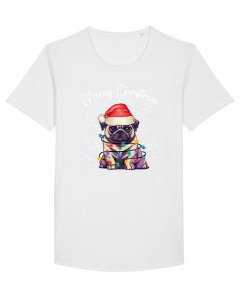 de Craciun cu luminite - Pug White