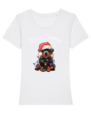 de Craciun cu luminite - Rottweiler White