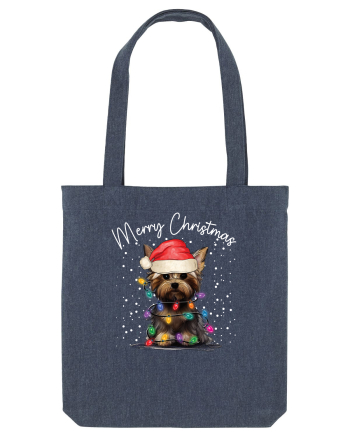 de Craciun cu luminite - Yorkshire Terrier Midnight Blue