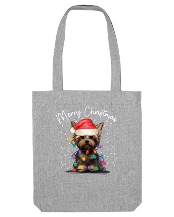 de Craciun cu luminite - Yorkshire Terrier Heather Grey