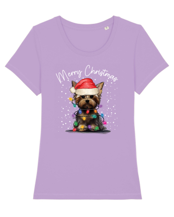 de Craciun cu luminite - Yorkshire Terrier Lavender Dawn