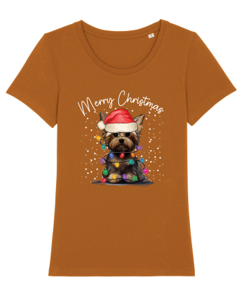 de Craciun cu luminite - Yorkshire Terrier Roasted Orange