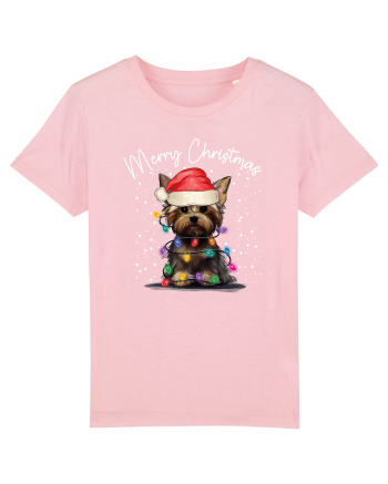 de Craciun cu luminite - Yorkshire Terrier Cotton Pink